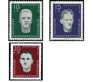 Commemorative stamp series  - Germany / German Democratic Republic 1960 Set