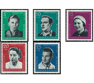 Commemorative stamp series  - Germany / German Democratic Republic 1961 Set