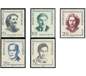 Commemorative stamp series  - Germany / German Democratic Republic 1962 Set