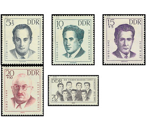 Commemorative stamp series  - Germany / German Democratic Republic 1962 Set