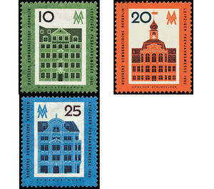 Commemorative stamp series  - Germany / German Democratic Republic 1962 Set