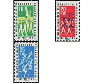 Commemorative stamp series  - Germany / German Democratic Republic 1963 Set