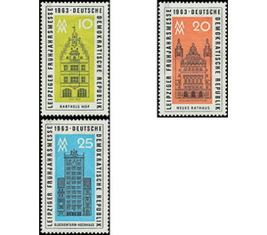 Commemorative stamp series  - Germany / German Democratic Republic 1963 Set