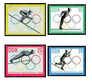 Commemorative stamp series  - Germany / German Democratic Republic 1963 Set