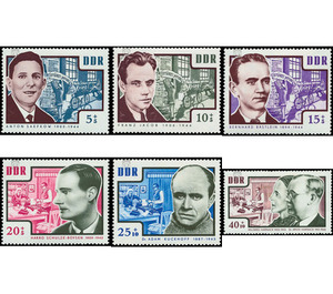 Commemorative stamp series  - Germany / German Democratic Republic 1964 Set