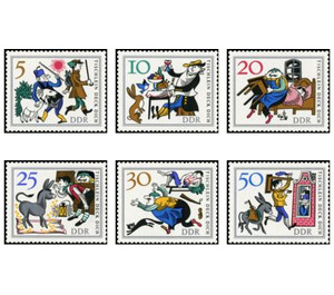 Commemorative stamp series  - Germany / German Democratic Republic 1966 Set