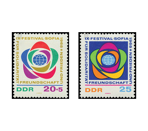 Commemorative stamp series  - Germany / German Democratic Republic 1968 Set