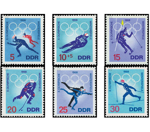 Commemorative stamp series  - Germany / German Democratic Republic 1968 Set