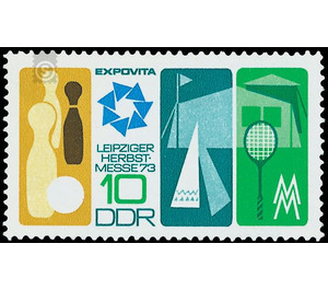 Commemorative stamp series  - Germany / German Democratic Republic 1973 - 10 Pfennig