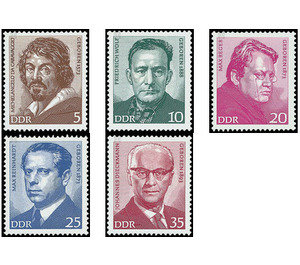 Commemorative stamp series  - Germany / German Democratic Republic 1973 Set