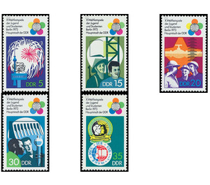 Commemorative stamp series  - Germany / German Democratic Republic 1973 Set