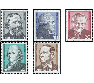 Commemorative stamp series  - Germany / German Democratic Republic 1974 Set