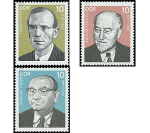 Commemorative stamp series  - Germany / German Democratic Republic 1977 Set