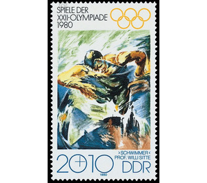 Commemorative stamp series  - Germany / German Democratic Republic 1980 - 20 Pfennig