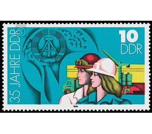 Commemorative stamp series - Germany / German Democratic Republic 1984 - 10 Pfennig