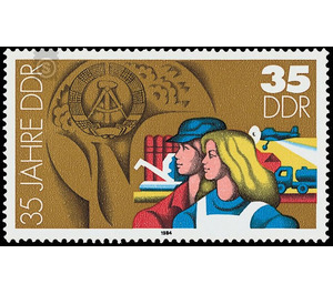 Commemorative stamp series - Germany / German Democratic Republic 1984 - 35 Pfennig