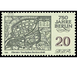 Commemorative stamp series  - Germany / German Democratic Republic 1986 - 20 Pfennig