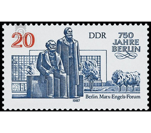 Commemorative stamp series  - Germany / German Democratic Republic 1987 - 20 Pfennig