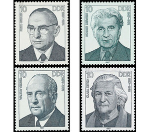 Commemorative stamp series  - Germany / German Democratic Republic 1987 Set