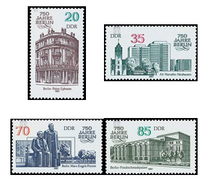 Commemorative stamp series  - Germany / German Democratic Republic 1987 Set