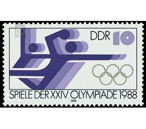 Commemorative stamp series  - Germany / German Democratic Republic 1988 - 10 Pfennig