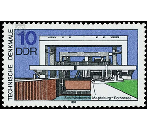 Commemorative stamp series - Germany / German Democratic Republic 1988 - 10 Pfennig