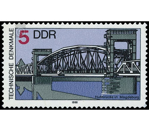 Commemorative stamp series - Germany / German Democratic Republic 1988 - 5 Pfennig