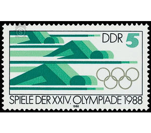 Commemorative stamp series  - Germany / German Democratic Republic 1988 - 5 Pfennig