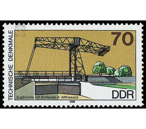 Commemorative stamp series - Germany / German Democratic Republic 1988 - 70 Pfennig