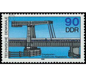 Commemorative stamp series - Germany / German Democratic Republic 1988 - 90 Pfennig