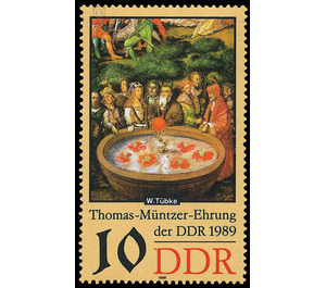 Commemorative stamp series  - Germany / German Democratic Republic 1989 - 10 Pfennig