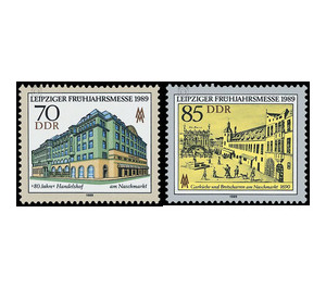 Commemorative stamp series  - Germany / German Democratic Republic 1989 Set