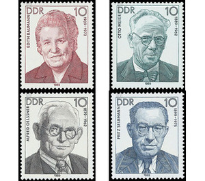 Commemorative stamp series  - Germany / German Democratic Republic 1989 Set