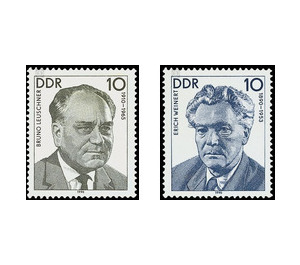 Commemorative stamp series  - Germany / German Democratic Republic 1990 Set