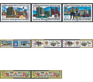 Commemorative stamp series - Germany / German Democratic Republic Series