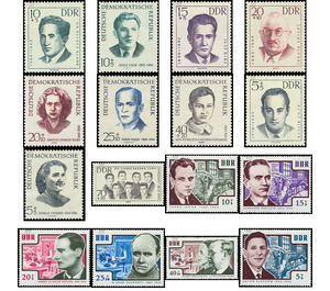 Commemorative stamp series - Germany / German Democratic Republic Series