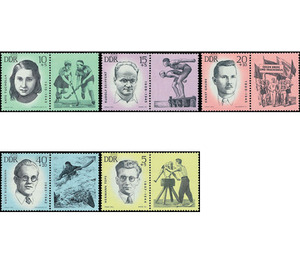 Commemorative stamp series - Germany / German Democratic Republic Series