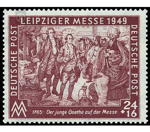 Commemorative stamp series  - Germany / Sovj. occupation zones / General issues 1949 - 24 Pfennig