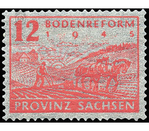 Commemorative stamp series  - Germany / Sovj. occupation zones / Province of Saxony 1946 - 12 Pfennig