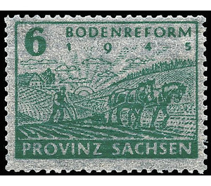 Commemorative stamp series  - Germany / Sovj. occupation zones / Province of Saxony 1946 - 6 Pfennig