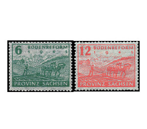 Commemorative stamp series  - Germany / Sovj. occupation zones / Province of Saxony 1946 Set