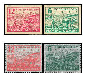 Commemorative stamp series - Germany / Sovj. occupation zones / Province of Saxony Series