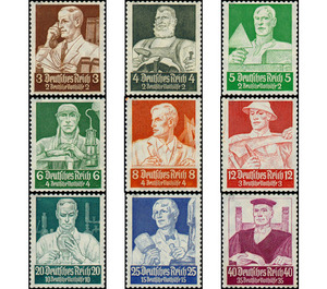 Commemorative stamp set  - Germany / Deutsches Reich 1934 Set