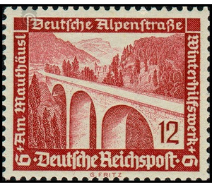 Commemorative stamp set  - Germany / Deutsches Reich 1936 - 12 Reichspfennig