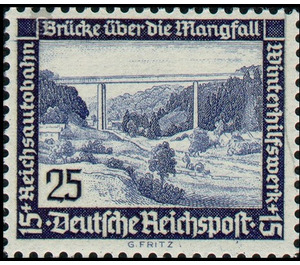 Commemorative stamp set  - Germany / Deutsches Reich 1936 - 25 Reichspfennig