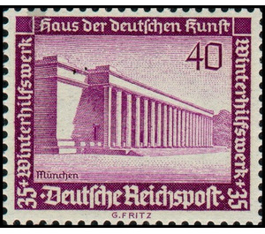 Commemorative stamp set  - Germany / Deutsches Reich 1936 - 40 Reichspfennig