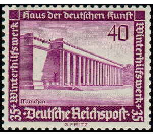 Commemorative stamp set  - Germany / Deutsches Reich 1936 - 40 Reichspfennig