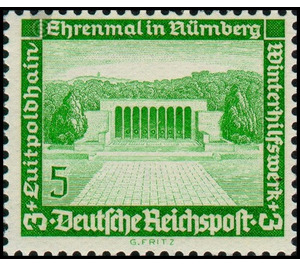 Commemorative stamp set  - Germany / Deutsches Reich 1936 - 5 Reichspfennig