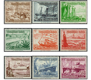 Commemorative stamp set  - Germany / Deutsches Reich 1937 Set