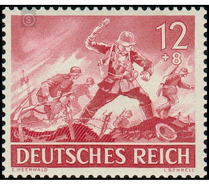 Commemorative stamp set  - Germany / Deutsches Reich 1943 - 12 Reichspfennig